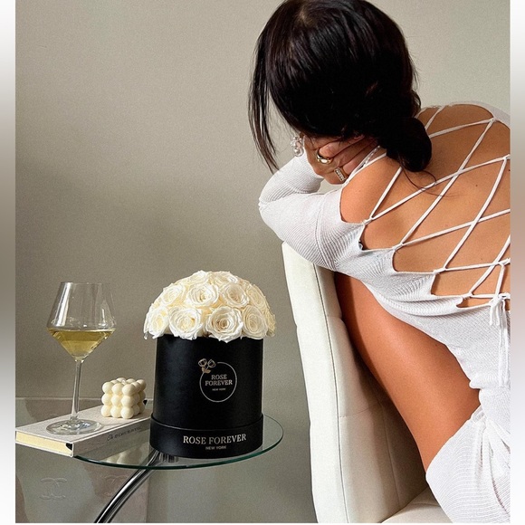 LONG SLEEVE DRESS - WHITE - Picture 4 of 8